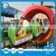 Amusement park kiddie train rides apple fruitworm roller coasters for sale