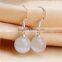 2015 new arrival Stick earring with cat's eye!!! Opal jewelry stick earring silver jewelry where to buy!!!