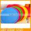 Candy Colors Soft Foldable Dog Frisbee Silicon Gel Pet Toys Dog Thrower