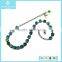 Yiwu Elegant Green Shine Crystal Copper Chain Necklace 2015