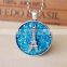 New Arrived Beautiful Blue Nanual Glue Necklace