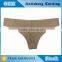 Microfiber thong with lace sexy skin thong panty for women customized design (Accept OEM)