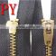 3# Antique Brass Close End YG Zipper