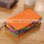 Rainbo colorful Mini PU note book with elestic band,mini pocket book