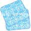 Kawachi Reversible Printed Dish Drying Mat -38x50 cm-Sky Blue