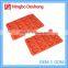 RED Heart Shape Promotional 100% Silicone Silicon Custom-made Pumpkin Cake Mold