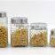 square tea sugar coffee glass canister