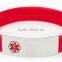 Factory custom make custom medical id wristbands for cyclists