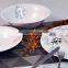 KC-00646 porcelain plate with mug printed ceramic plate with mug