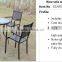 Outdoor Furniture Black Cast Aluminum 4 chairs+round table patio furniture