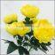 Yellow peony flowers artificial