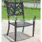 outdoor luxury living room aluminum casting table and chair furniture