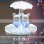 creative crystal bride and groom figurines wedding favours for guests/gift for wedding souvenir