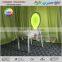 Round back ghost aluminum chair for dining