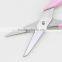 Pink Handle Stainless Steel Blade Scissors with Two Sizes