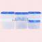5pcs Rectangle Rice Sieve Lid Plastic PP food storage container set