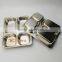 Eco-friendly free used colorful stainless steel 4 compartment plate for dinner