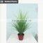Decorative artificial flocking grass onion grass artificial grass in pot for home and office