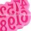 Silicone fondant chocolate mold 0-9 Digital Arts tool DIY Fondant Cake mold  1688 agent