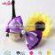 Cheap japanese style satin ribbon bow hair clip for women