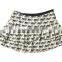 Pleates short ruffle print elegent high quality garment factory corset tutu skirt