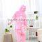 flannel cartoon adult animal jumpsuit animal pajamas jumpsuit pink dinosaur design