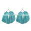 Bohemian jewelry big long tassel dangle earrings accessories for women