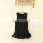 Wholesale Women Clothes Casual Knit Dress Daughter Sleeveless One-piece Dress Black Party
