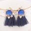 zm53249a cheap handmade dangle earrings women tassel earrings with pearl