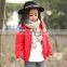 Delta short coat of kids high quality winter coat for children red and orange coat for girls