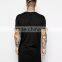 NEW ARRIVAL Euro style Hip Hop Men's Longline T shirt short sleeve Men tall blank T shirt. Logo Customized