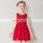 S60728B Summer Style Girls Dress National Wind Embroidery Dress Casual Pleated Sleeveless Fashion Clothes