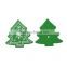 Handmade 3.2cmx3cm Snowflake Christmas tree Two Holes Wood Button for Decorating