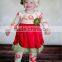Wholesale Stripe Icing Ruffle Fall Girls Top and Pant Sets