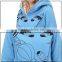 OEM premium cotton Anti-Allergy Factory direct sell fashional design long style 100 pcs moq pregnant hoodie