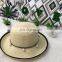 Pearl Bowknot Straw Hat Large Eaves Sunscreen Beach Hat