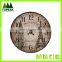 Promotional cheap DIY painting Wooden Wall Clock,Round Simple Design Antique decorative wall clock