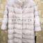 New Womens Real Detachable Mink Fur Parka Bride Long Coat Warm Trench Winter Jacket Outwear