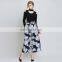 wholesales lastest design printed women palazzo pant 2015 winter cotton high waist casual pants