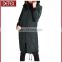 Faux Fur Hood Ladies Long Coat Design Women Coat