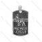 2017 stainless steel Vintage jewelry premier league tag pendants charms