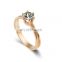 CNC stone wedding engagement stainless steel gold plated ring love