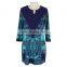 Stretch Print Polyester Old Women Tunic Dress Guangzhou ODM