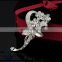 Fashion brooches highest quality crystal silver flower bouquet brooch The scarf buckle pin