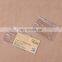 Rigid plastic id bank credit card holder