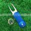 large switchblade golf divot tool ball marker / custom switch divot tools