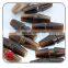 2017 Year Factory Customized Barrel 4CM - -5CM Shinny Brown Or Coffee Color Resin Polyester Toggle Has One Hole In The Milddle