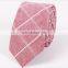2017 new design cotton linen men ties