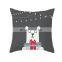 Plain Cotton Christmas Throw Pillow Cover Popular For Home Decor