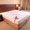 White Waterproof Cold Resistant Coral Fleece Mattress Protector